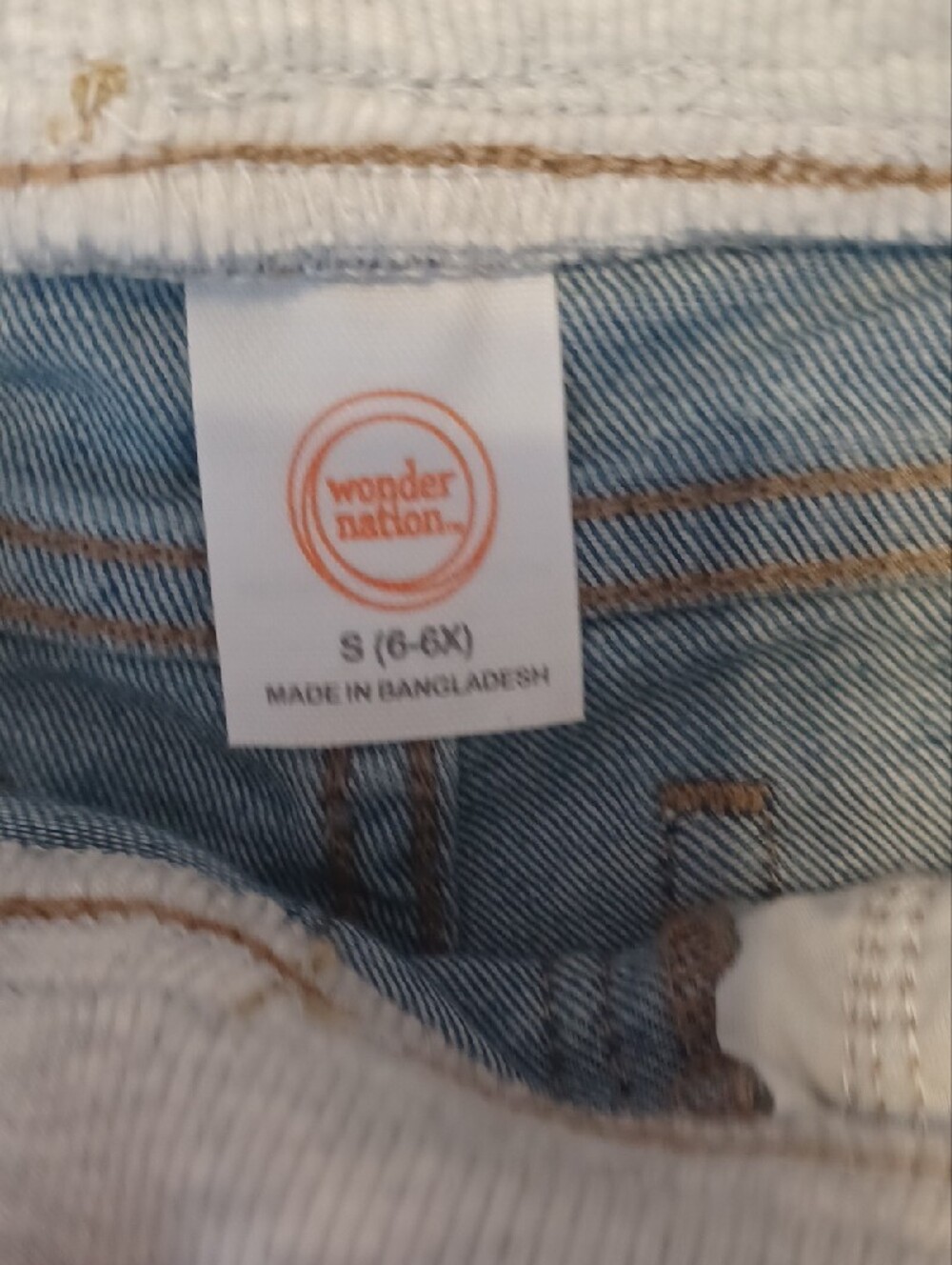 wonder nation Light Blue Denim-Look Pull-On Shorts - Picture 4 of 5